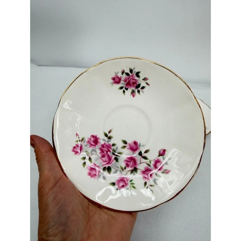 4 Plates Cottage Core Style House Saucers Mixed LOT Floral VTG Tea Cottage Core